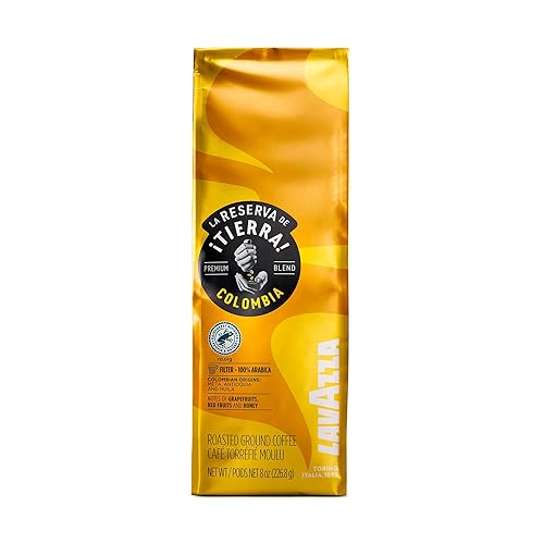 Lavazza TIERRA! Colombia 100% Arábica - Café filtrado auténtico italiano, mezclado y tostado en Italia, aroma afrutado con un cuerpo equilibrado que