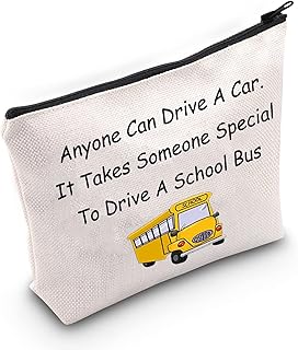 TSOTMO School Bus Driver Gift Drive Safe Cosmetic Bag Anyone can Drive a car.It Takes Someone Special to Drive a School Bus Thank You Gift for Bus Driver (U.School Bus)