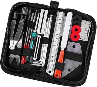 20 Piece Guitar Repair Tool Set for Guitar Maintenance with Zipper Bag