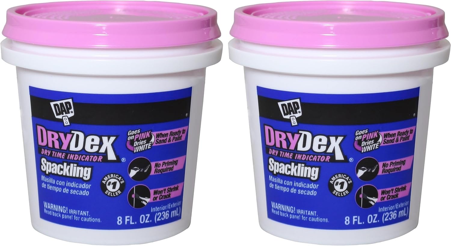 1/2 pt DAP 12328 DryDex Interior/Exterior Spackling | Pack of 2