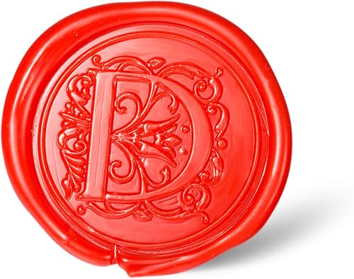 Miniatura 3 de Sello de cera Mceal, cabeza de latón plateado con mango de madera, alfabeto de estantería