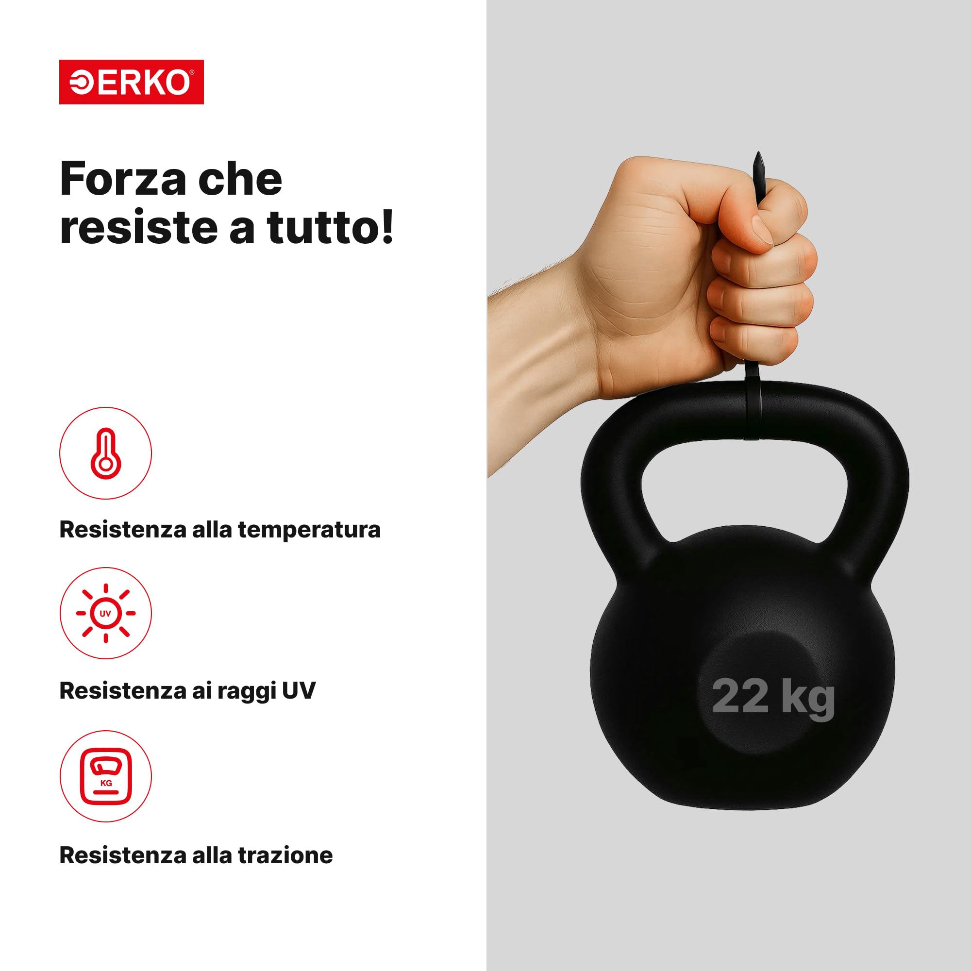 ERKO Fascette plastica nere 400 x 4,8 mm 100 pezzi di cablaggio professionali resistente a UV, Resistente allatemperature, Resistenza alla rottura 22 kg, forte