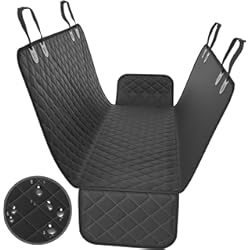 Cubre Asiento Trasero Funda protectora para asiento trasero de coche o SUV, impermeable, resistente a los arañazos, antideslizante, duradera, protege contra la suciedad y la piel de mascotas, negro