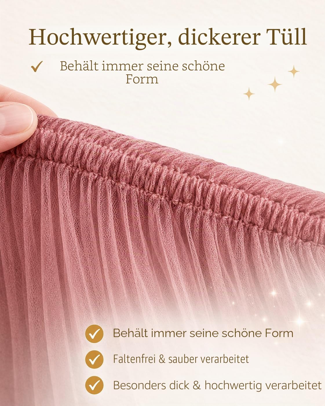 Baby Fancyroom Betthimmel für Hausbett, Bettvorhang aus Tüll, Beige, 2er Set mit Schleifen und Pompomgirlande, Baldachin für Kinderbett Mädchen (Altrosa, 340cm, mit Pompomgirlande)