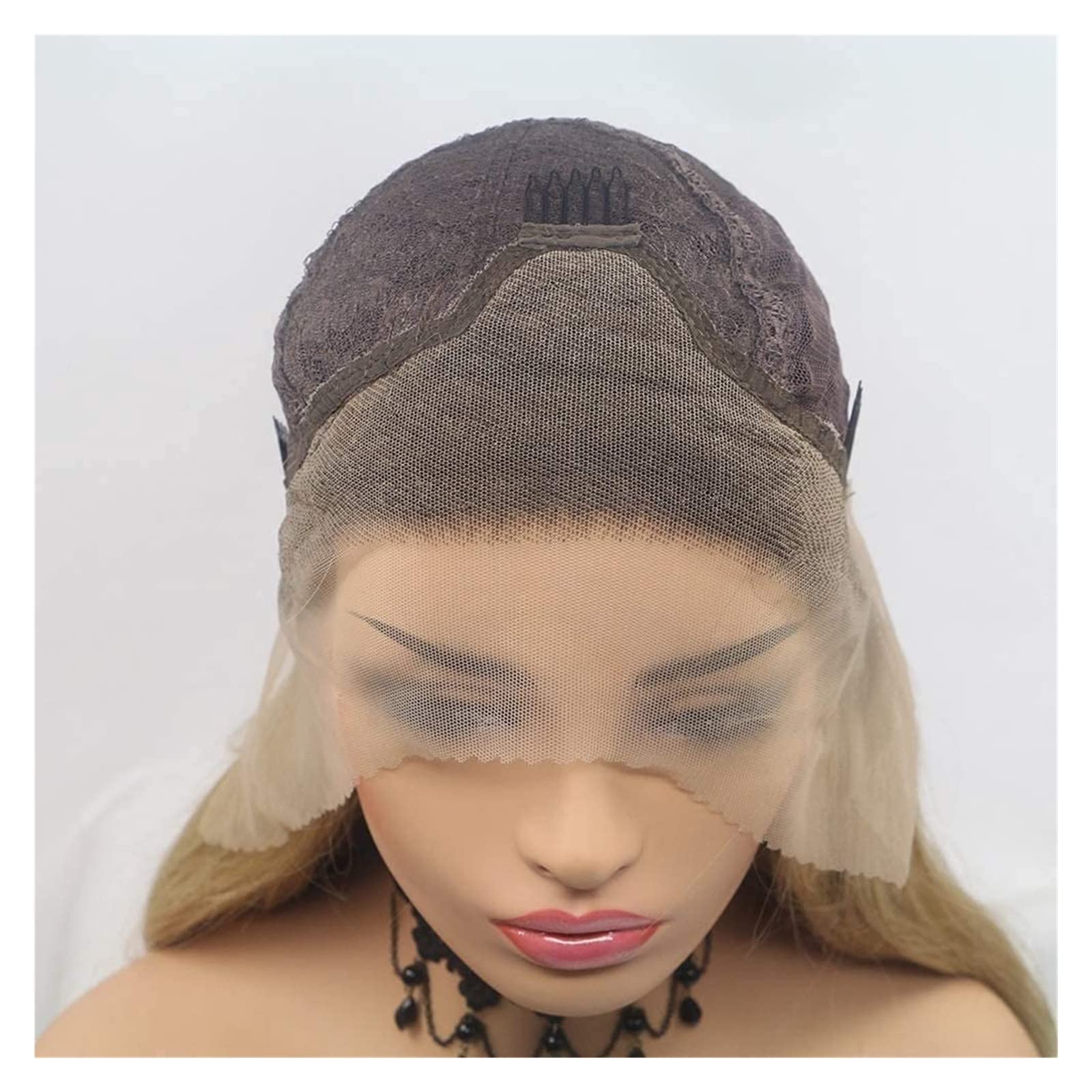 Perücke Damen Persönlichkeit Synthetische Langer Teil Wellige Perücke Ombre Orange Blonde Lockige Perücke Multi Bunte Perücken Perücke für Tägliche Party Cosplay