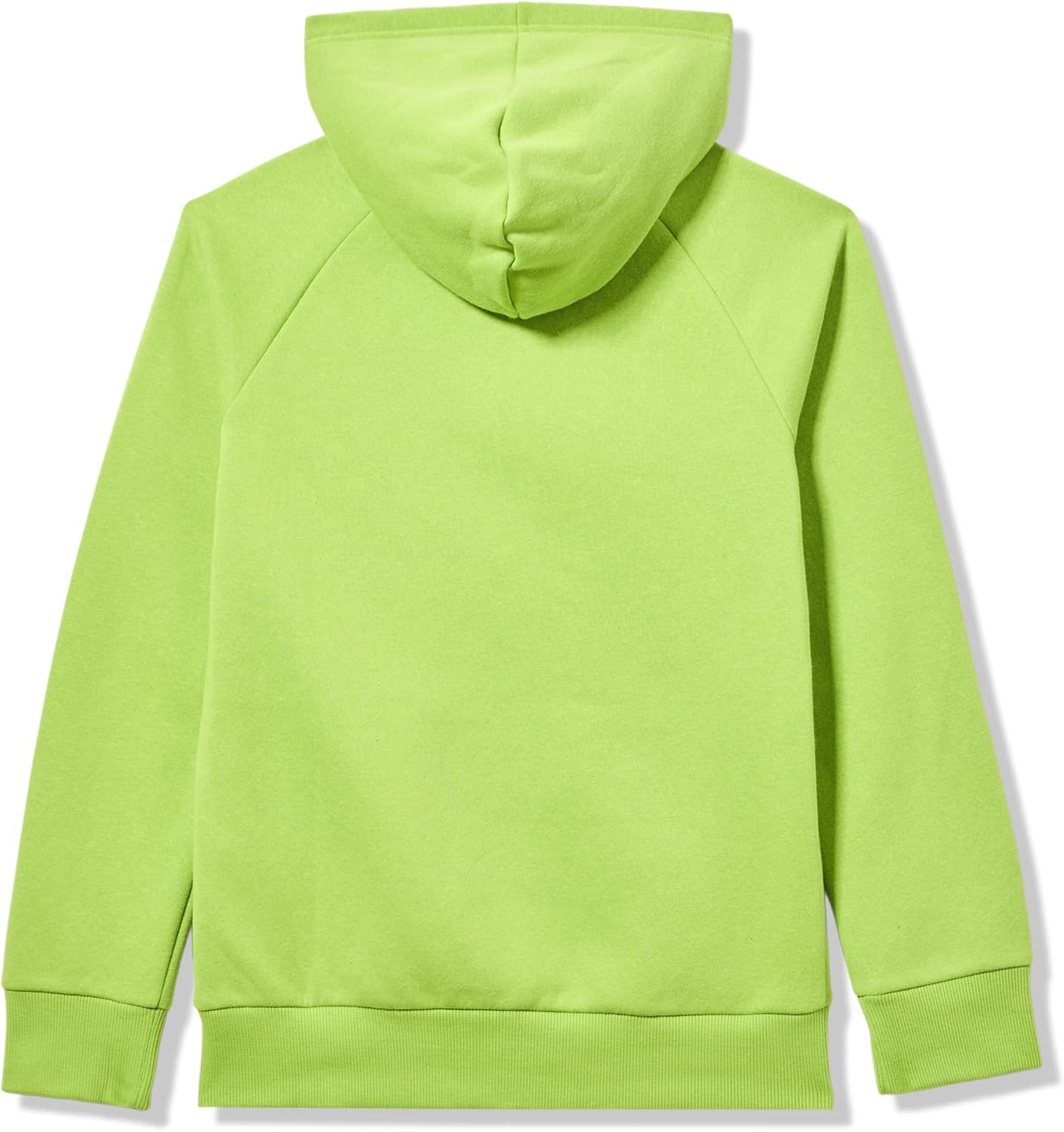 Under Armour Boys' Rival Fleece Big Logo Print Fill Hoodie, (326) Green Vibe / / White, Small - Image 3