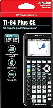 Texas Instruments TI-84 PLUS CE-T Scientific Graphics Calculator, Black