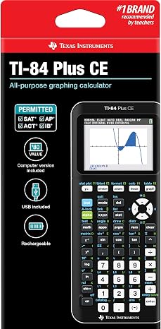 Texas Instruments TI-84 Plus CE Graph Calculator Black Parallel Import