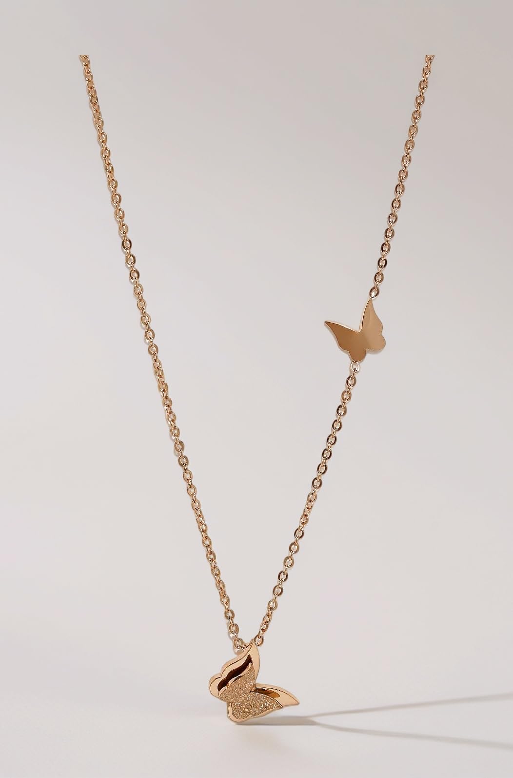Valentine Gift for Girls Pendant for Women and Girls | Rose Gold Pendant Necklace for Women Western | Stainless Steel Long Chain Pendants | Birthday Anniversary Gift For Girlfriend Wife