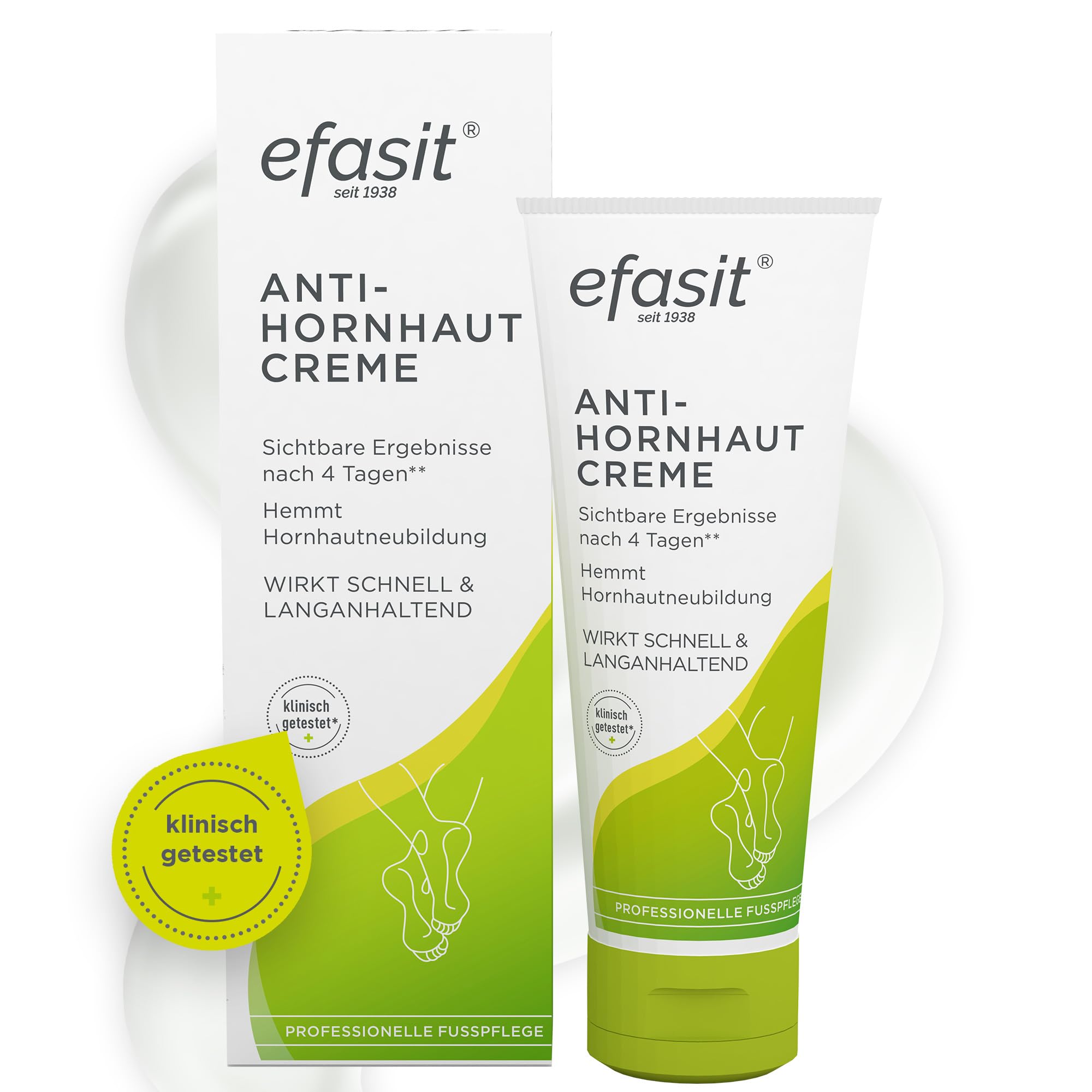 efasit Anti-Hornhaut Creme – Hornhautentferner Creme mit Säure-Komplex, 75 ml