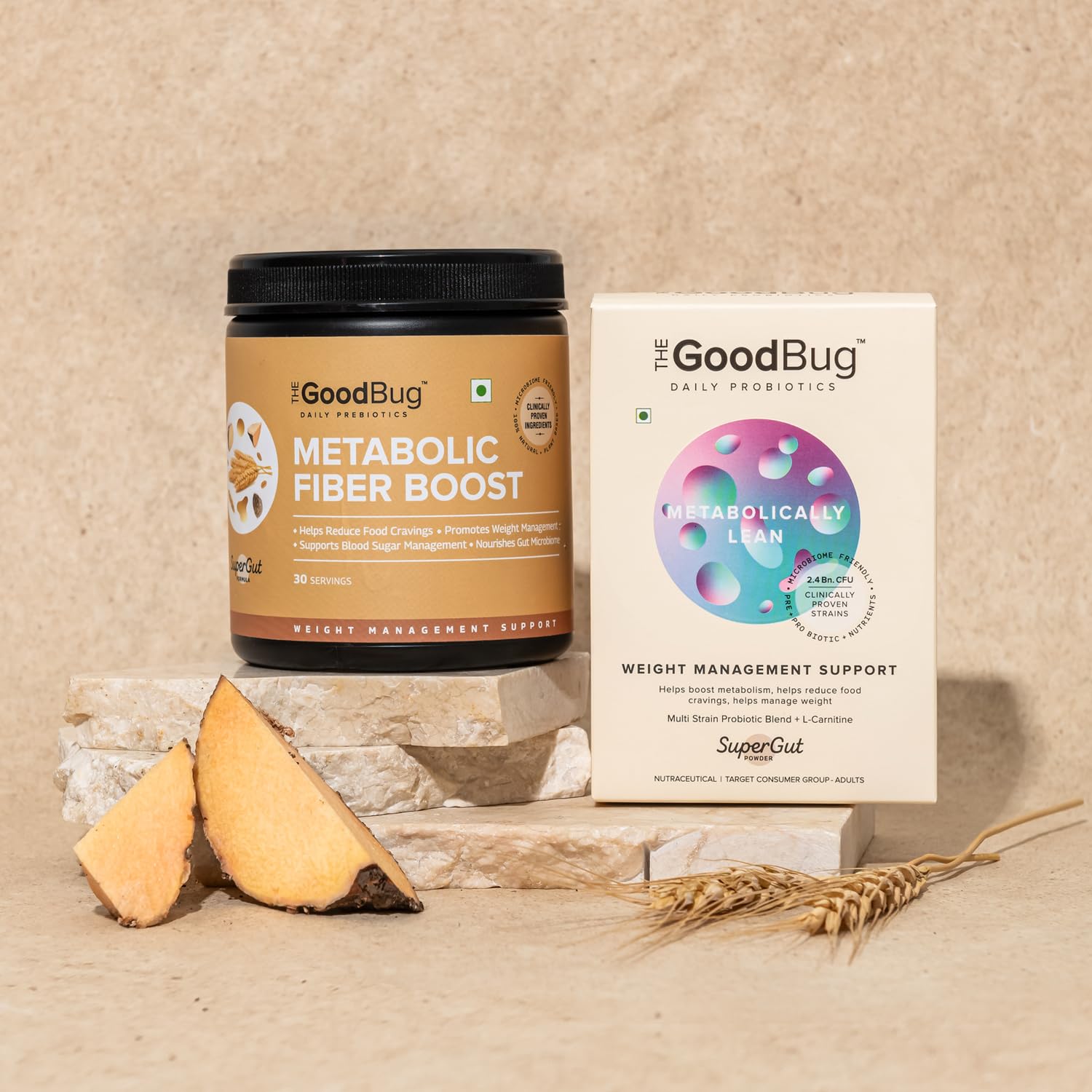The Good Bug Metabolically Lean SuperGut Powder Probiotics +Metabolic Fiber Boost Prebiotic Fiber Combo pack 30 Days Servings (B0CJM3CDQY) Amazon Price History, Amazon Price Tracker