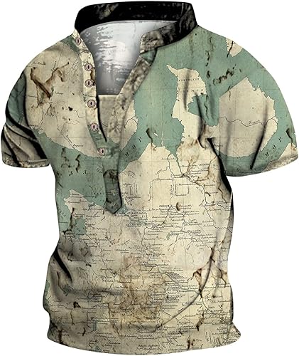 Oversized T Shirts for Men Casual Lightweight Graphic Printed Vintage Breathable Fashion Tropical Beach Tops