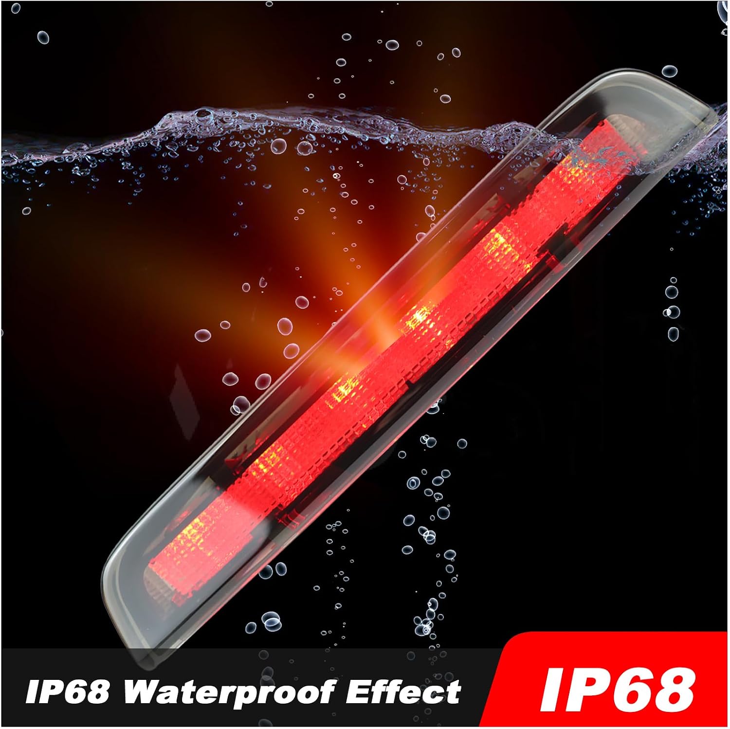 High Mount Stop Light LED Third Brake Light Assemblies Compatible with Toyota Yaris MK3 Hatchback 2011-2020 Rear LED Brake Lamp (Smoke)