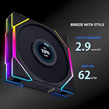 た*店様 LIANLI UNI FAN TL Wireless LCD 120 Produtos com até 15 OFF no PIX KaBuM