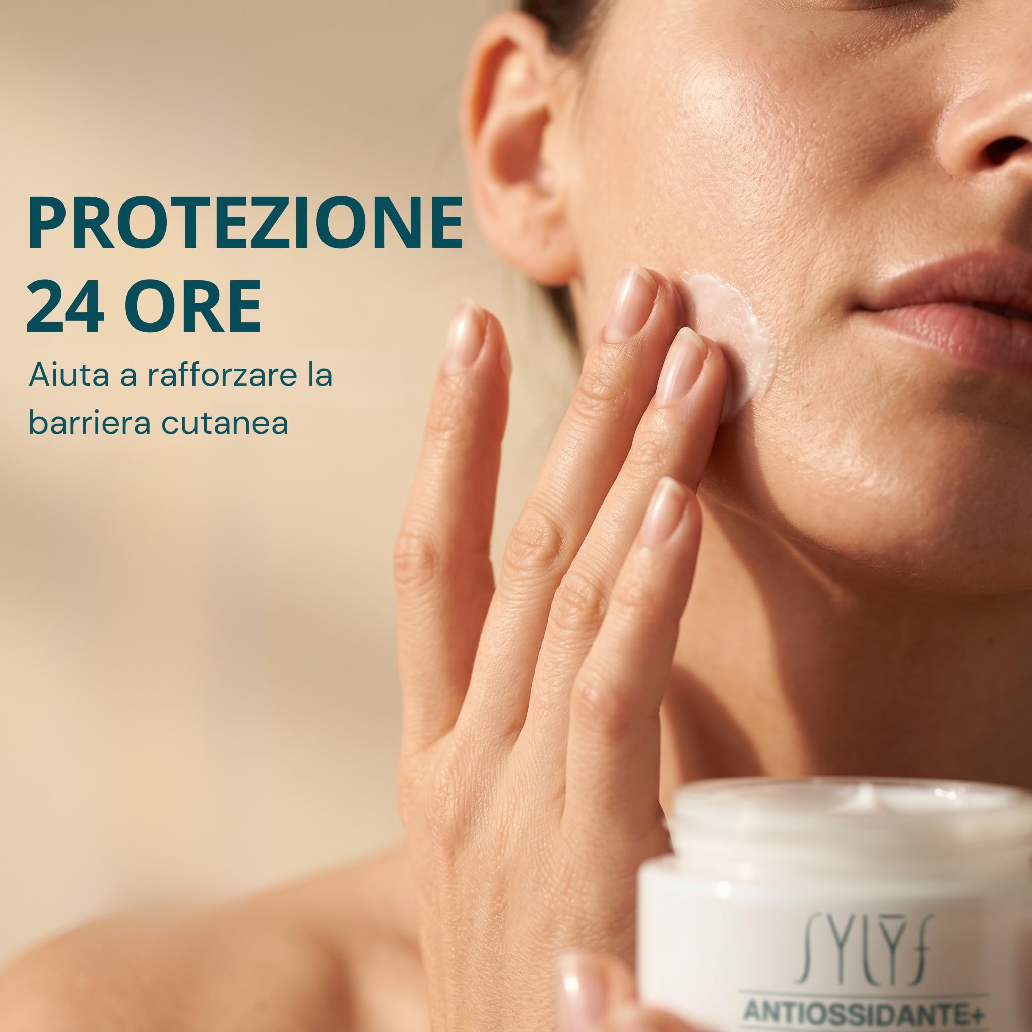 SYLYF Crema Antiossidante+ Crema Viso 24H | Idratante e Antiossidante | Pelle Idratata e Protetta | Base Make-Up | Tutti i Tipi di Pelle | 40 ml