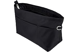 Time Wing Handbag Tote Purse Organizer Insert Bag Liner Shaper Pocketbook Divider Zipper 11 Pockets