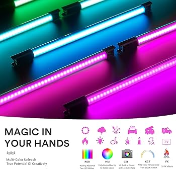 Amazon.com : Godox TL60 RGB Tube Light, Full Color RGB LED