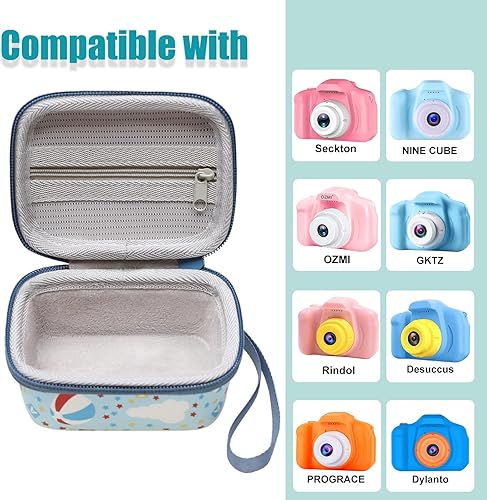 Miniatura 2 de LTGEM - Funda para cámara digital infantil SecktonDesuccusAgoigoRindolGKTZOZMI para niños, tamaño compatible con cámara infantil de 4 x 3 x 2.2