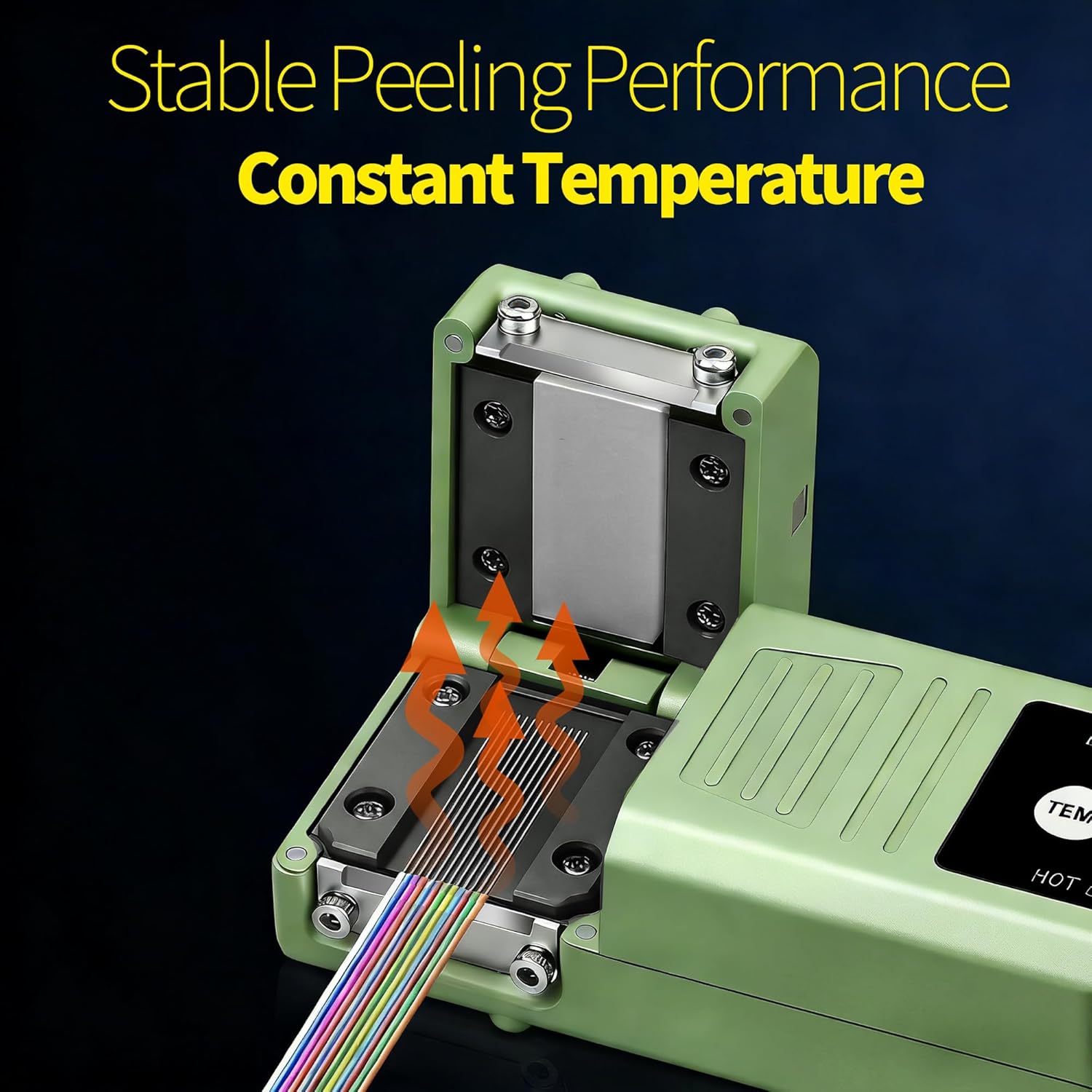 THOUSANDSUNNY Fiber Optical Thermal Stripper, M8 Handheld Fiber Stripper Tool for 1-48 Core Fiber Dual Automatic Heating