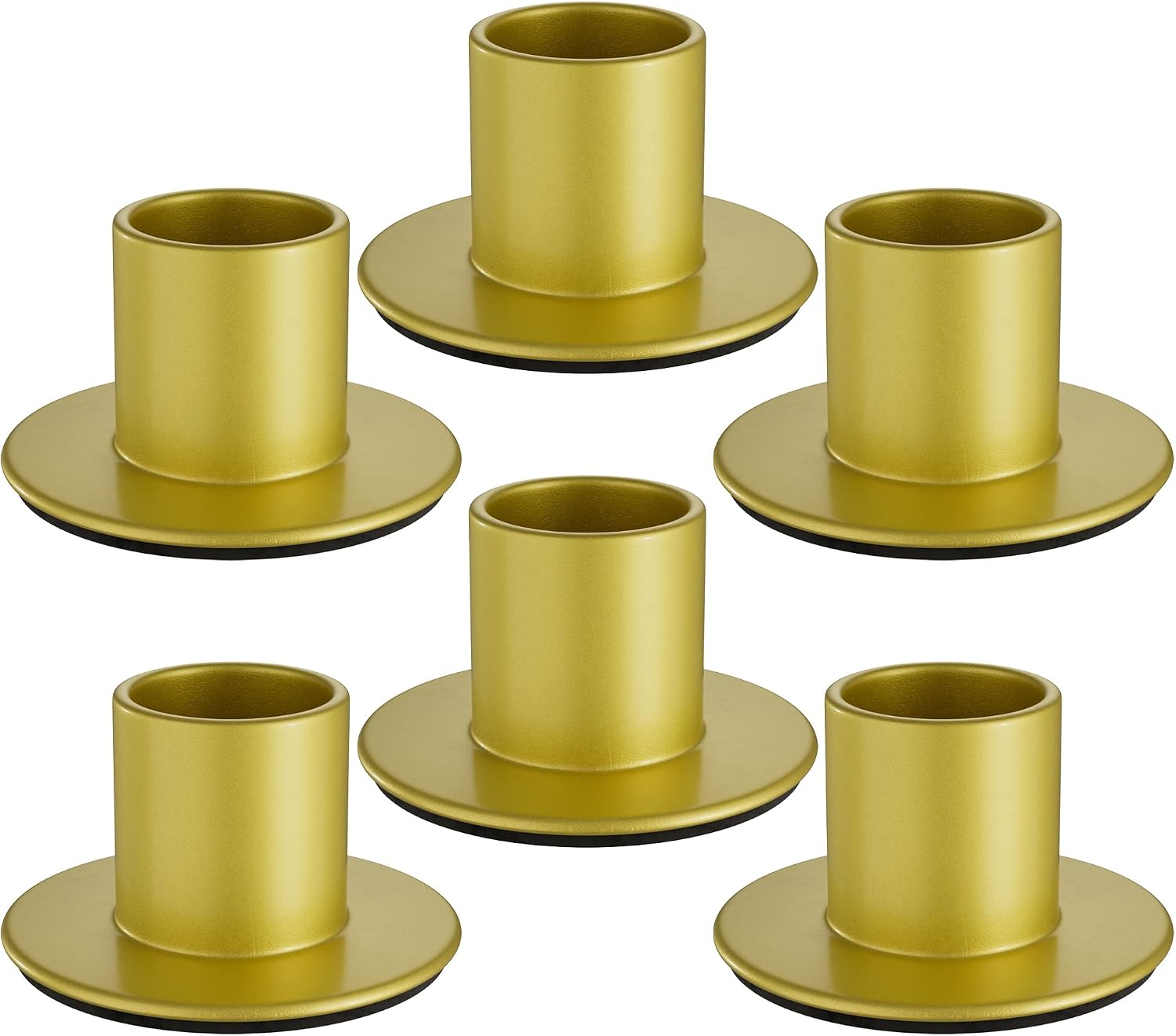 Black Taper Candle Holder, Set of 2 Small Metal Candlestick Holders