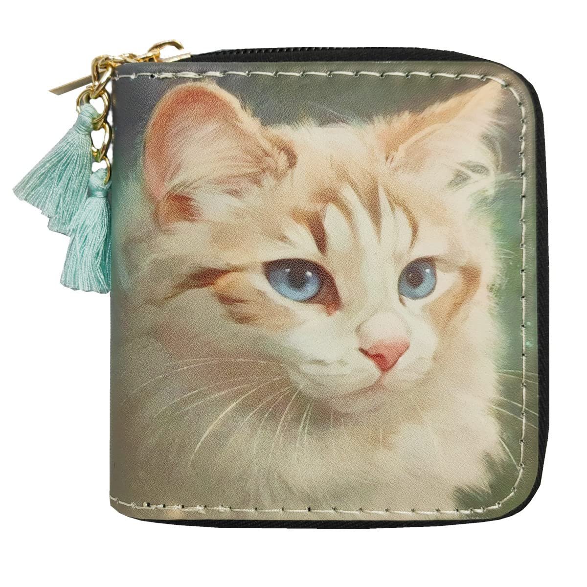 Timlee Cactus Unicorn Zipper Wallet Long Clutch Bag PU Leather Purse (Cat 0105)