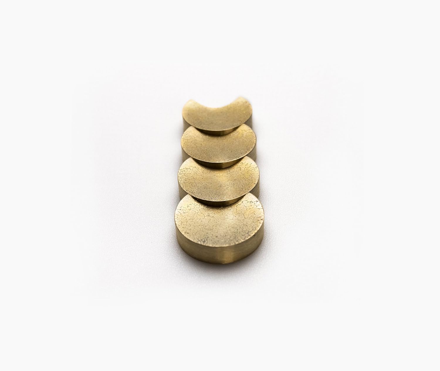 Futagami Solid Brass Chopstick Rest - Moon Set of 4