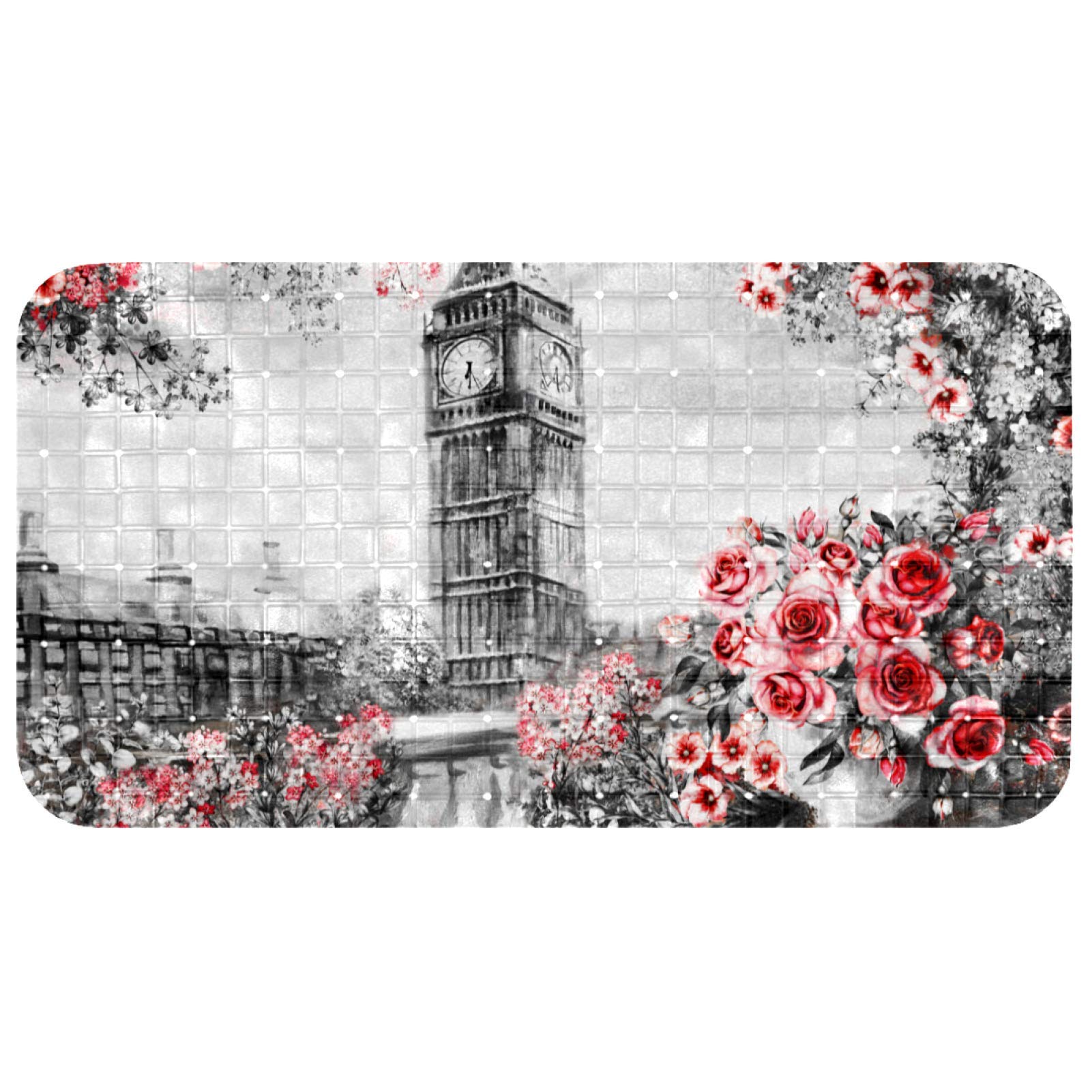 Tapis de bain bébé Big Ben UK 68,3x37,3 cm antidérapant avec ventouses