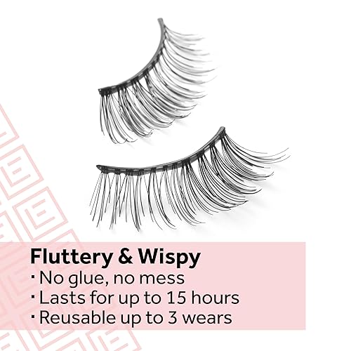 Miniatura 4 de Eylure Pestañas postizas prepegadas, ligeras y delgadas, detalles No. 003, paquete doble