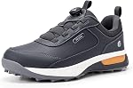 FitVille Chaussures de golf extra large avec système de lacet Twist Waterproof Spikeless Chaussures de Golf pour hommes avec support Arch