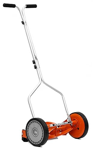 American Lawn Mower Company 1204-14 Cortacésped de Manillar de Bobina de 14 Pulgadas con 4 Cuchillas, Rojo