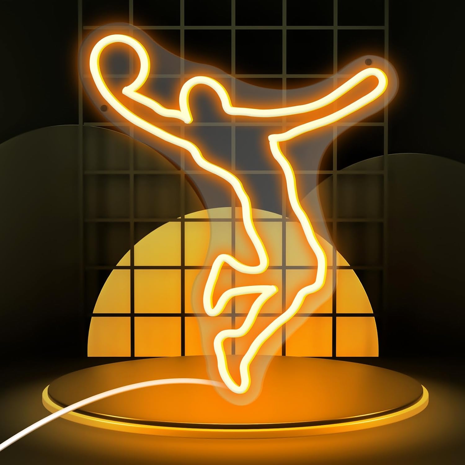 basketball neon sign,Led Sign, Sport Neon Light, USB