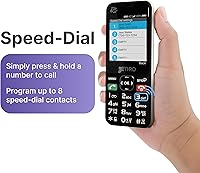 Vista 4 de Jethro SC490 4G - Teléfono celular desbloqueado para personas mayores, botones grandes, pantalla grande, volumen alto, fácil de usar, hablar