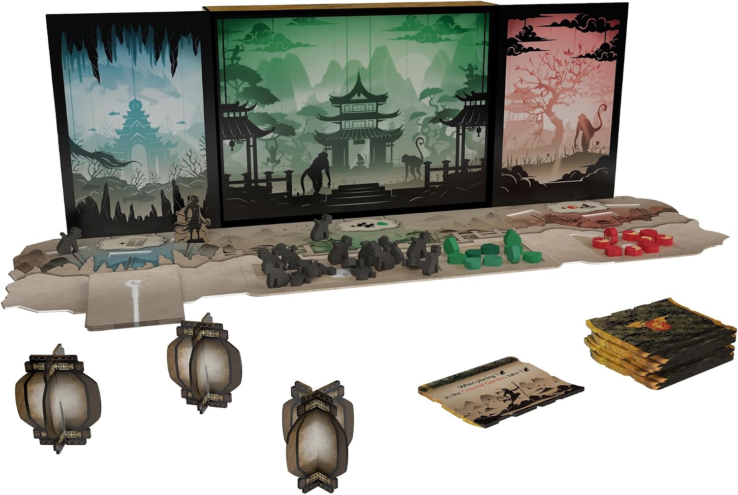 The Shadow Theater: The Legend of The Monkey King Board Game - Worker Placement Adventure, Strategy Game, Family Game for Kids and Adults, Ages 10+, 2 Players, 30 Min Playtime, Made by Space Cowboys