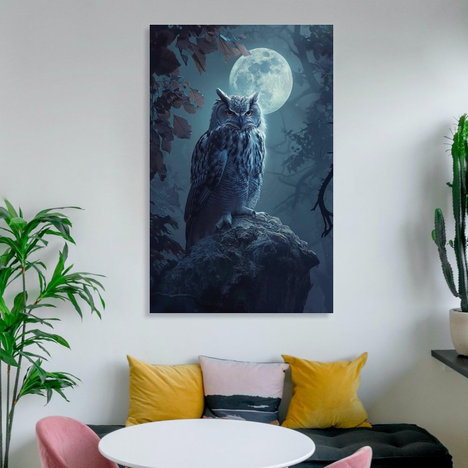 Amazon.co.jp: 絵画 夜のフクロウ アートパネル ポスター 動物イラスト Amazon.co.jp: 絵画 夜のフクロウ アートパネル ポスター 動物イラスト