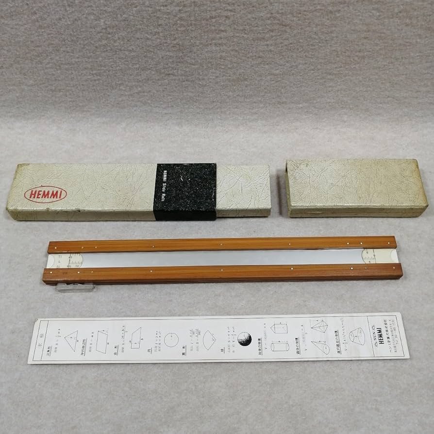 レア‼️SUN HEMMI ビンテージ計算尺2本　おまけ付き Amazon.co.jp: ○○ SUN HEMMI ヘンミ 計算尺 竹製 Bamboo Slide