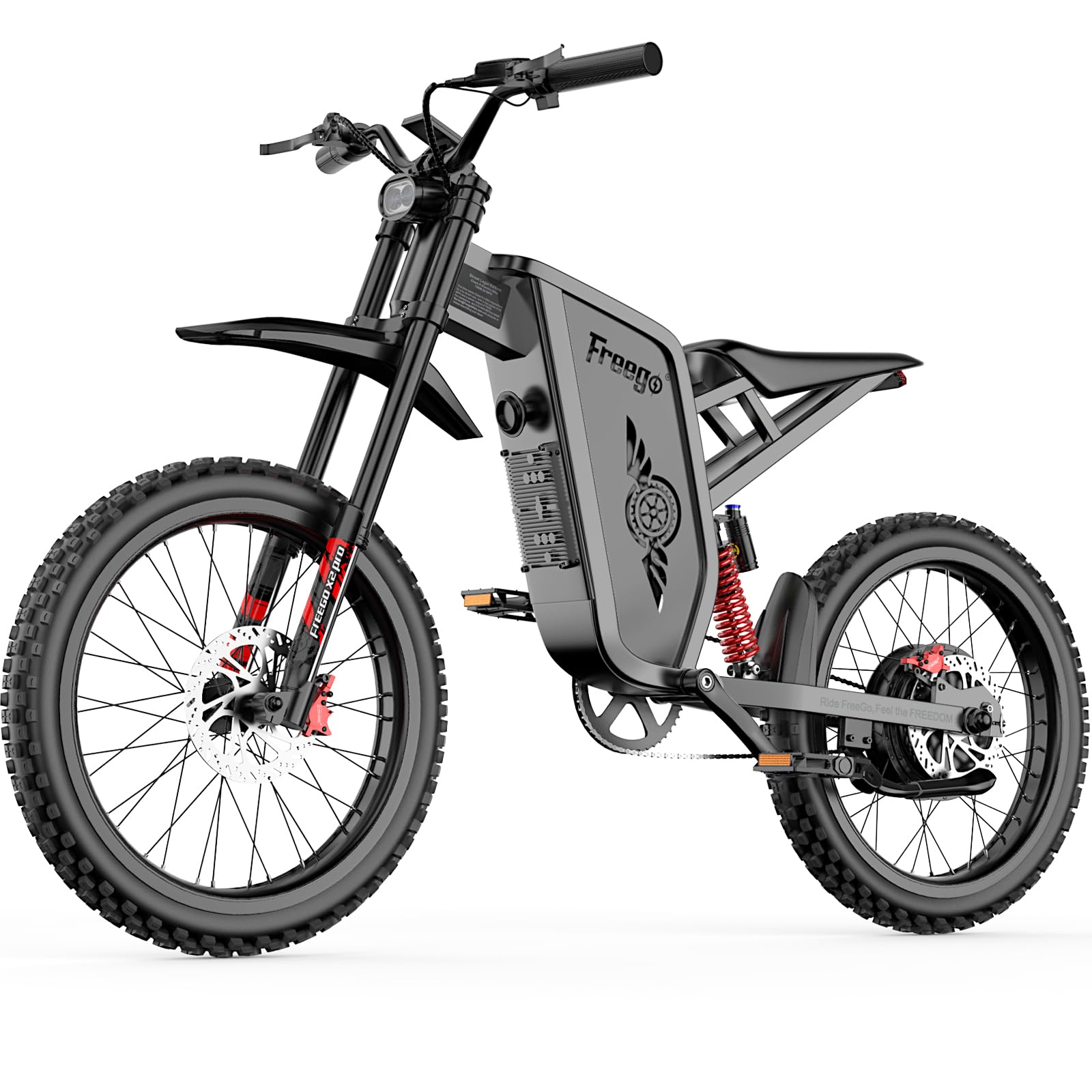Freego X2Pro Electric Motorcycle for Adults Teens,Electric Dirt Bike Teens 6000W(Peak) Mo…