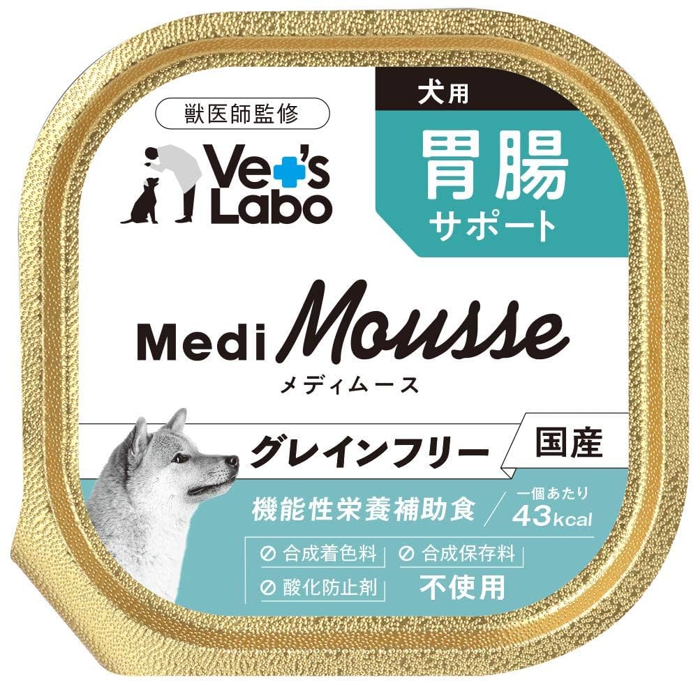 Vet's Labo Medi Mousse 犬用 95g×24個 Amazon | メディムース 犬用 胃腸サポート 95g×24個 | VET'S