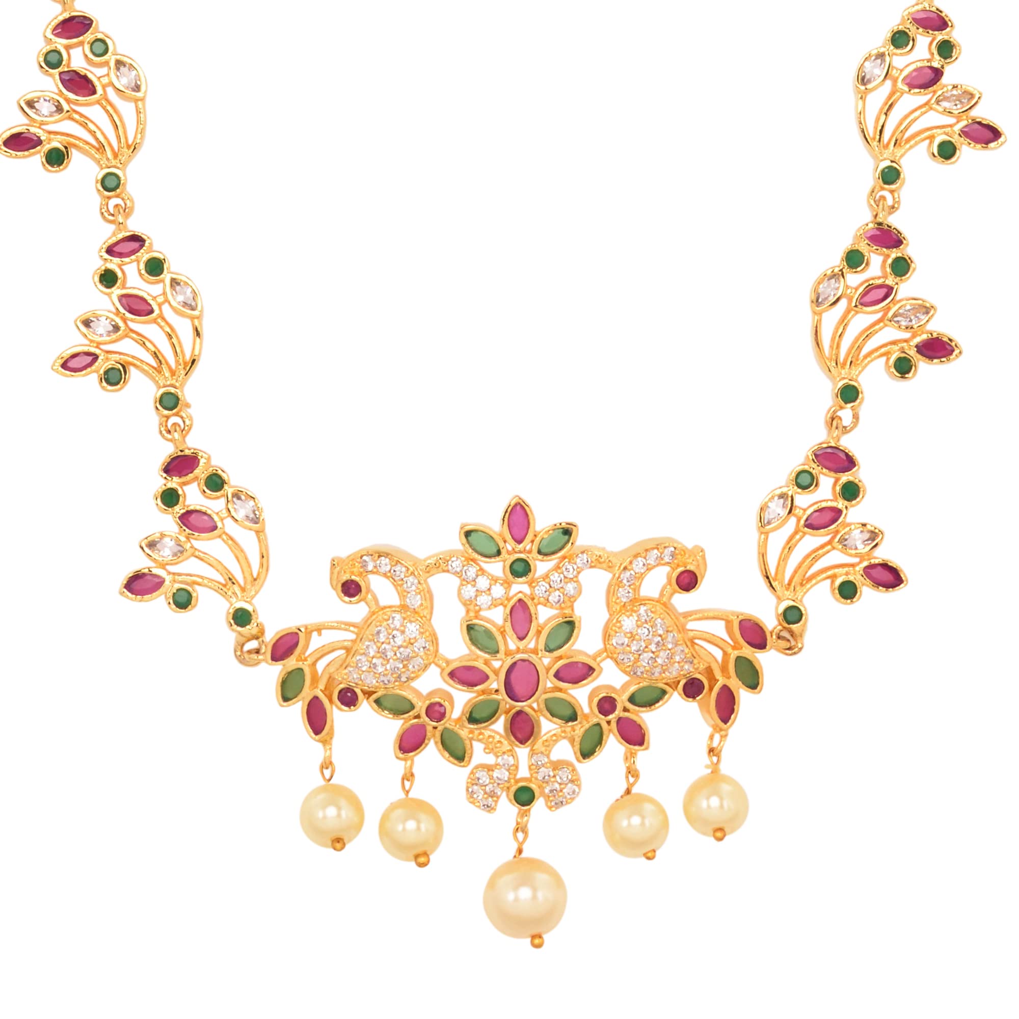 Saraf RS Jewellery-Red & green Floral &Peacock Motif Temple Kamarbandh (B0BK1QWBCX) Amazon Price History, Amazon Price Tracker