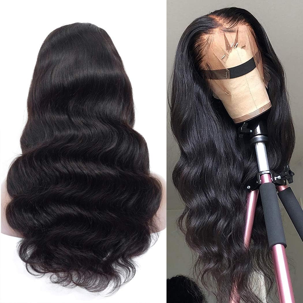 360 Lace Frontal Wigs Human Hair 14inch Lace Frontal Wigs Human Hair Body Wave Human Hair Wigs with Pre Plucked Hairline 150% Density