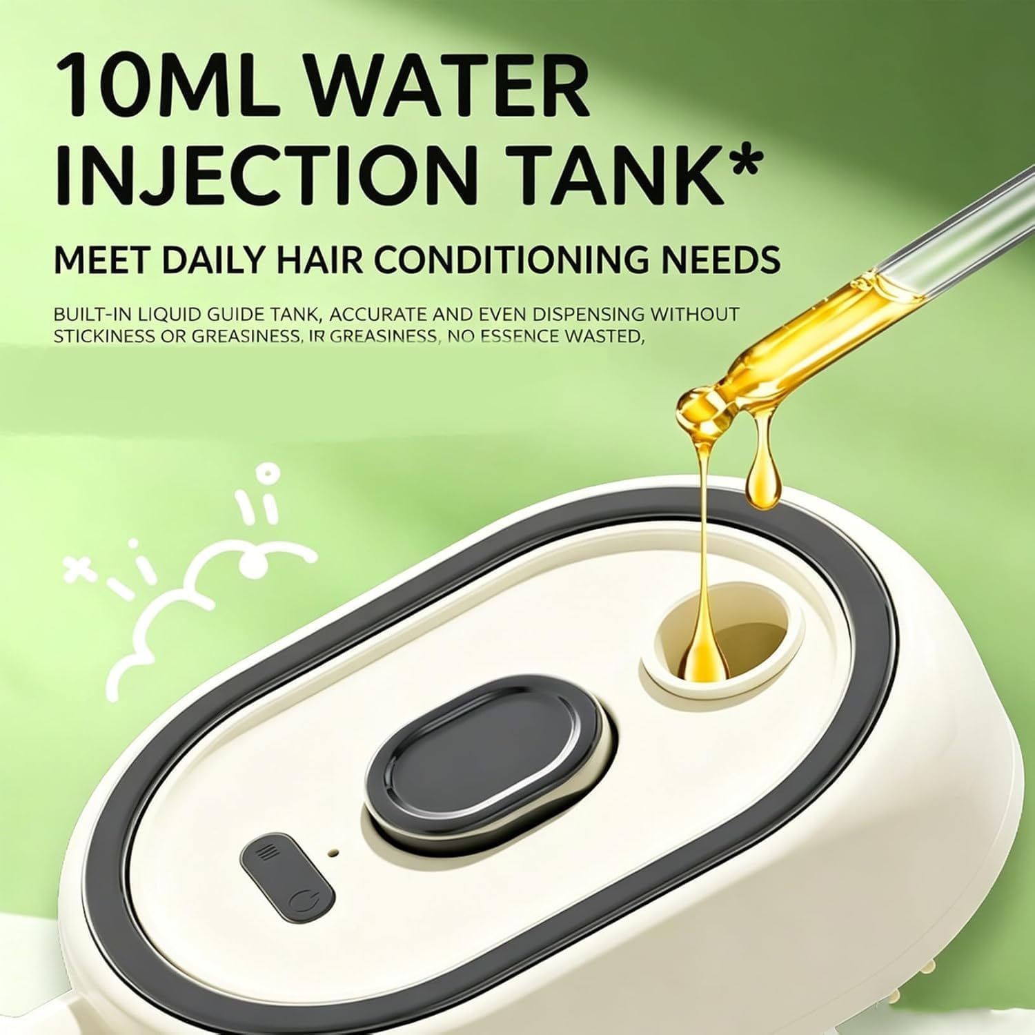 Electric Steam Brush for Hair, 2026 New Detangling Steam Brush - Hair Brushs with Water Spray, Reduce Frizz, Nourishes Hairs, Anti-Static, with Essential Oils (Pink+Beige)