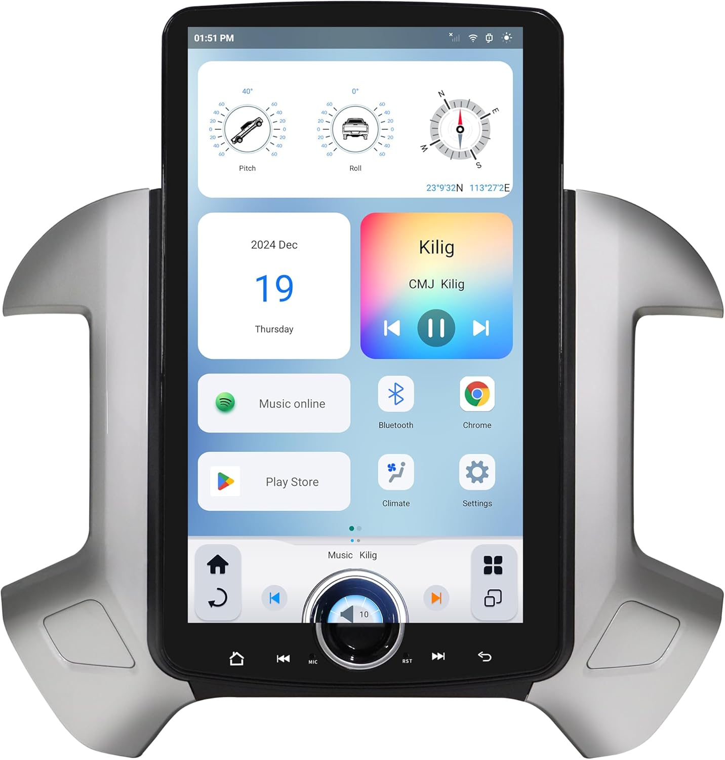 LINKSWELL 15.6 Inch Car Radio Stereo for Chevy Silverado GMC Sierra 2014-2019 Tesla Style Replacement with Wireless CarPlay/Android Auto/GPS Navigation/DSP/Retains Factory AC & Camera