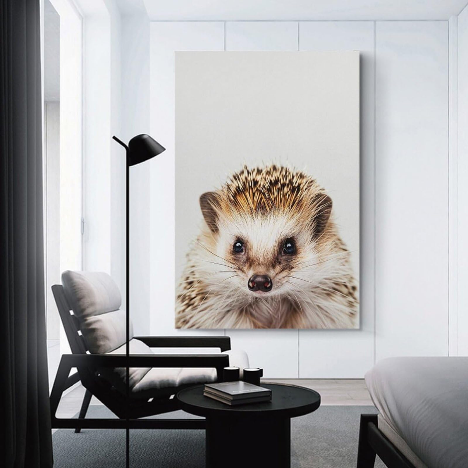 Junmoney Unframe-Style-15 Cute Baby Hedgehog Room Decor Wall Art 20X30inch(50X75cm), For Bedroom Decor, Cosy Corners Or Studios, A Warm Accent For Relaxed Interiors