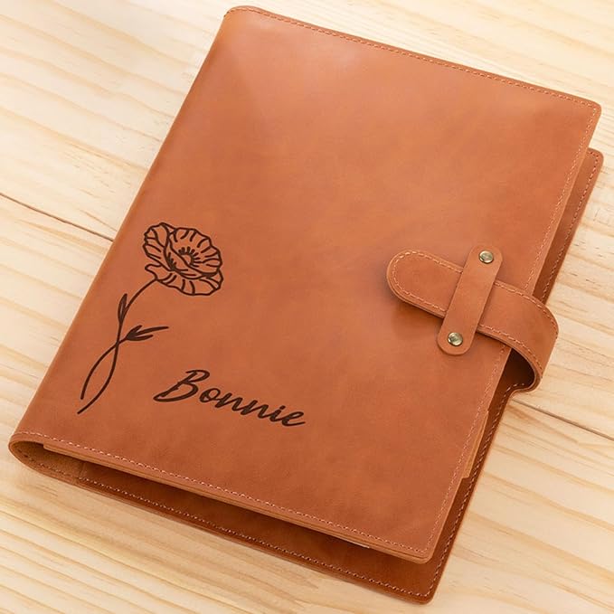 Leather Sketchbook Cover Personalized Gift