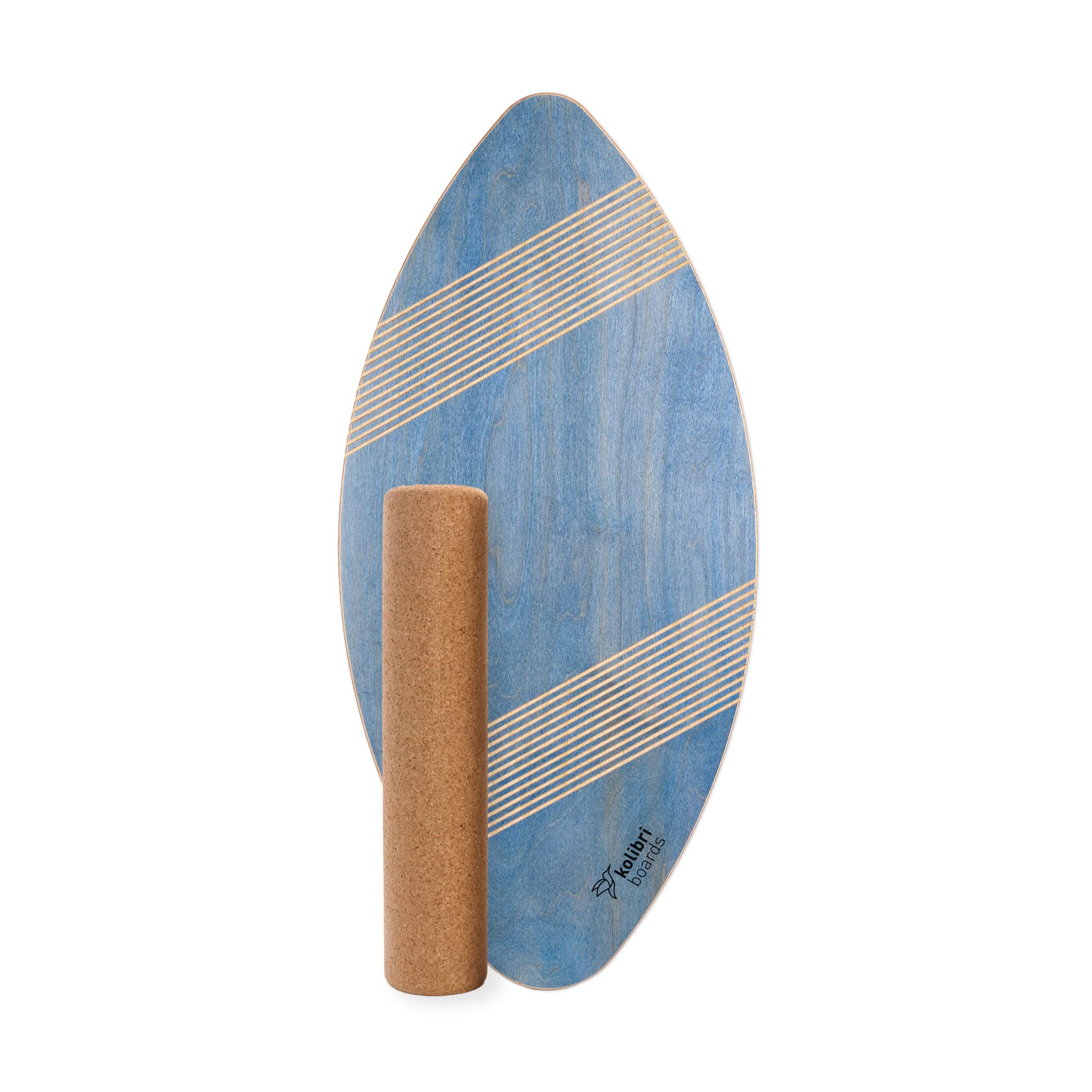 Kolibri Board Round Grip Balance Board Made in Germany Includes Cork Roll Sustainable 100% Wood No Plastic Unique Hold Perfect for Beginners and Advanced Users