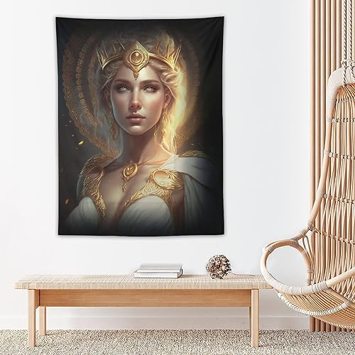 Miniatura 5 de Tapiz de dioses griegos antiguos, estampado de Afrodita, pintura artística, tapiz decorativo para el hogar, dormitorio, decoración moderna, tapices
