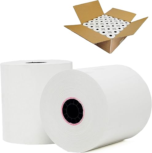Miniatura 3 de Núcleo de 55 GSM, 3-1/8 pulgadas x 273 pies (100 rollos) sin BPA para impresora térmica de recibos de punto de venta BuyRegisterRolls