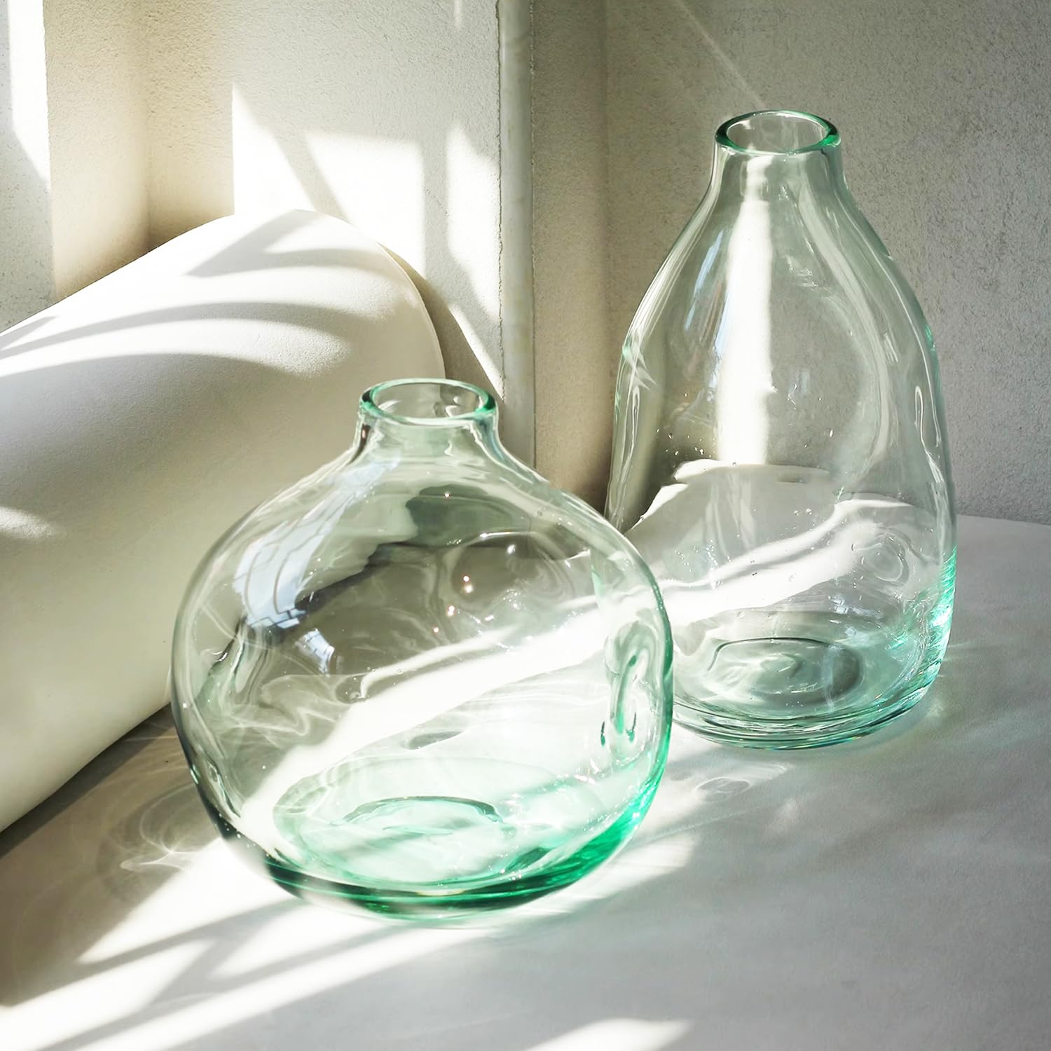 Vasi Trasparenti per centrotavola, Vaso Grande vasi di Fiori in Vetro per Bouquet, vasi in Vetro Decorazioni per la casa jarrones Moderni Decorativi,A