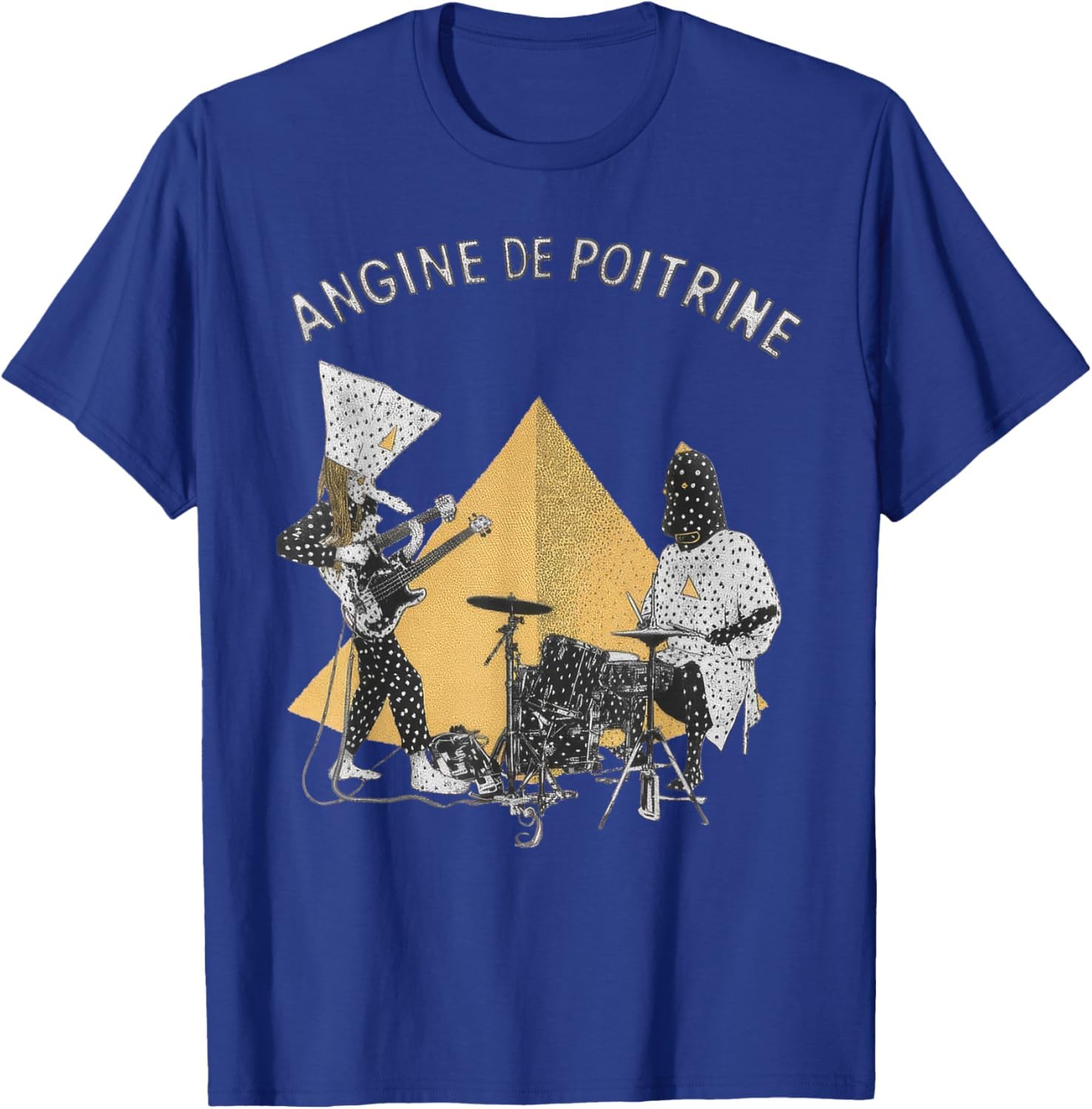 AETYOAJKLUoi Angine de Poitrine Band Vintage Music T-Shirt — view 4