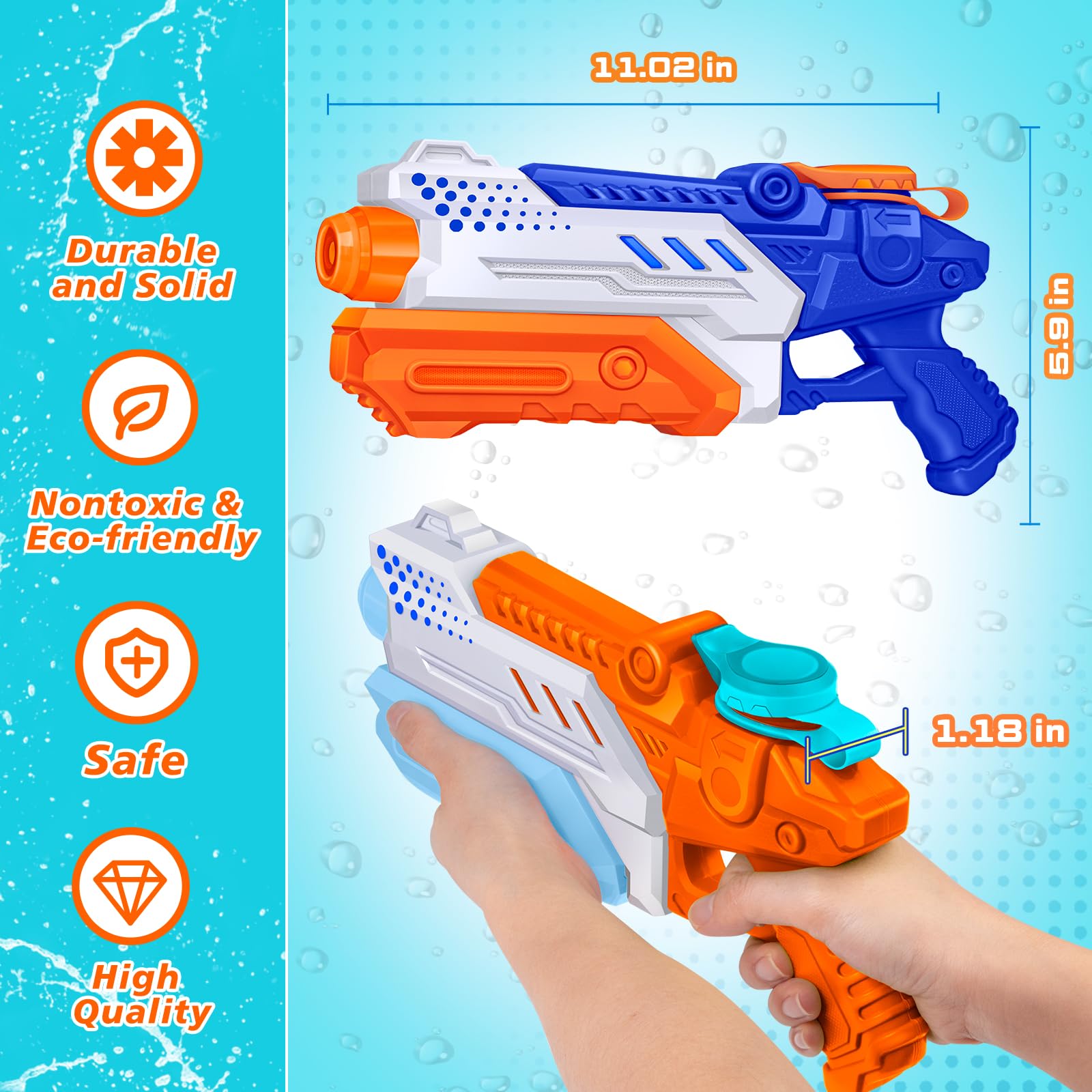 RONSTONE Pistolet na wodę dla dzieci
