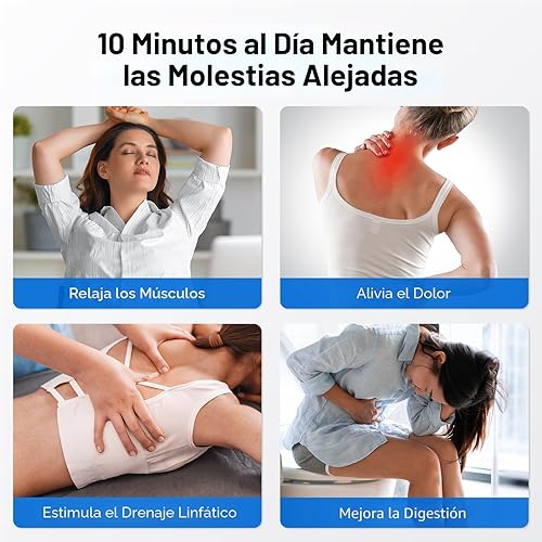 Miniatura 3 de MERACH - Máquina de ejercicios con placa de vibración, placa de vibración curva para drenaje linfático y pérdida de peso, placa vibratoria